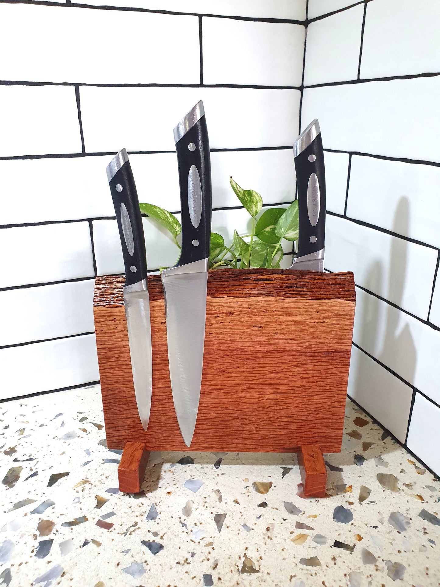 Handmade Magnetic Knife Block: Australian Kitchen Organizer
