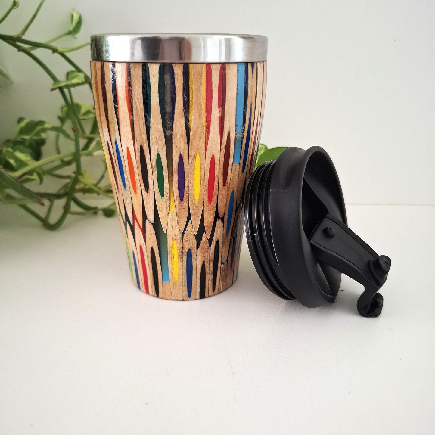 Handmade Wooden Travel Mug: Insulated Eco-Friendly Coffee Tumbler