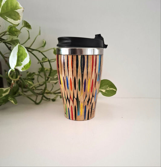 Handmade Wooden Travel Mug: Insulated Eco-Friendly Coffee Tumbler