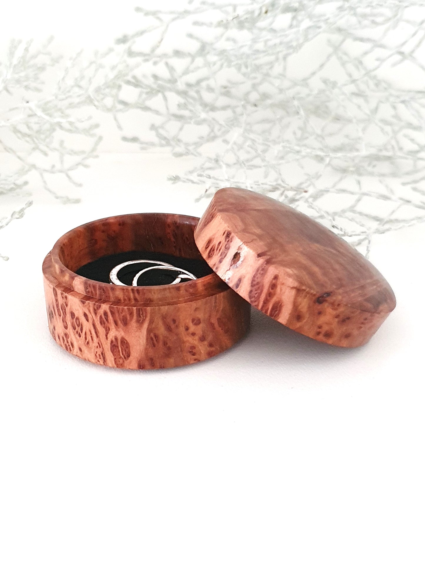 Handmade Wooden Ring Box: Engagement Proposal Keepsake