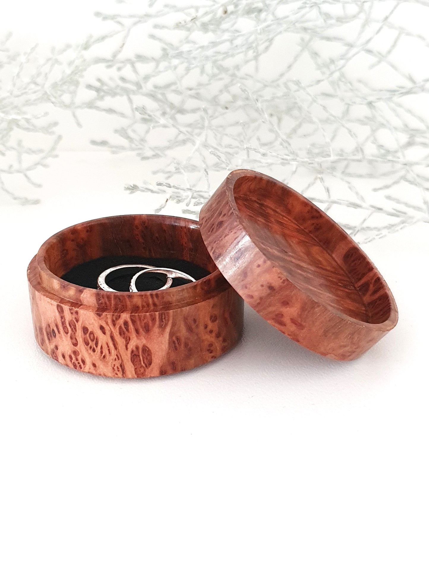 Handmade Wooden Ring Box: Engagement Proposal Keepsake