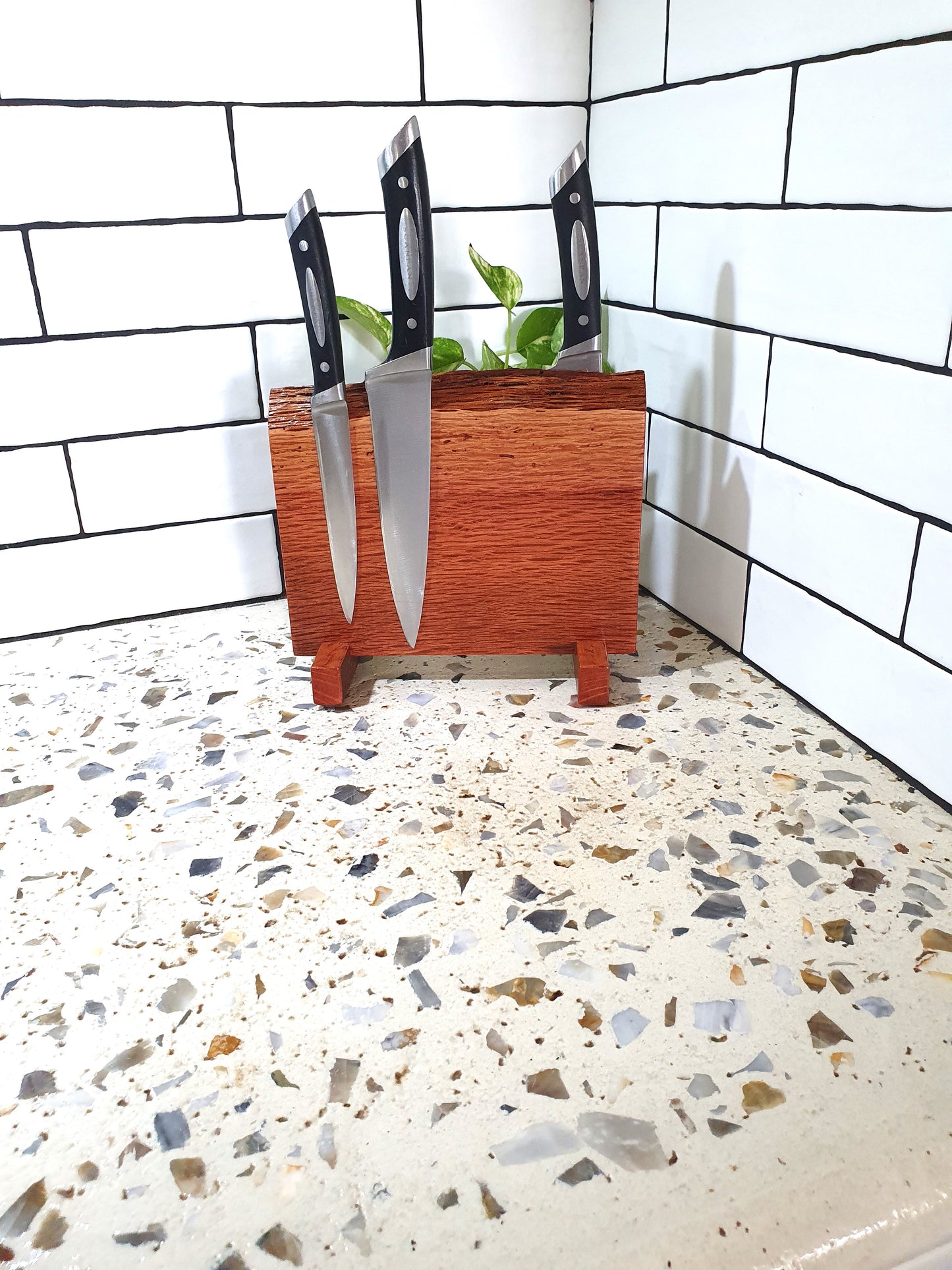 Handmade  Magnetic Knife Block: Australian Kitchen Organizer