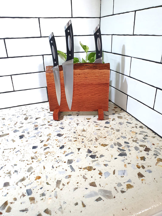 Handmade  Magnetic Knife Block: Australian Kitchen Organizer