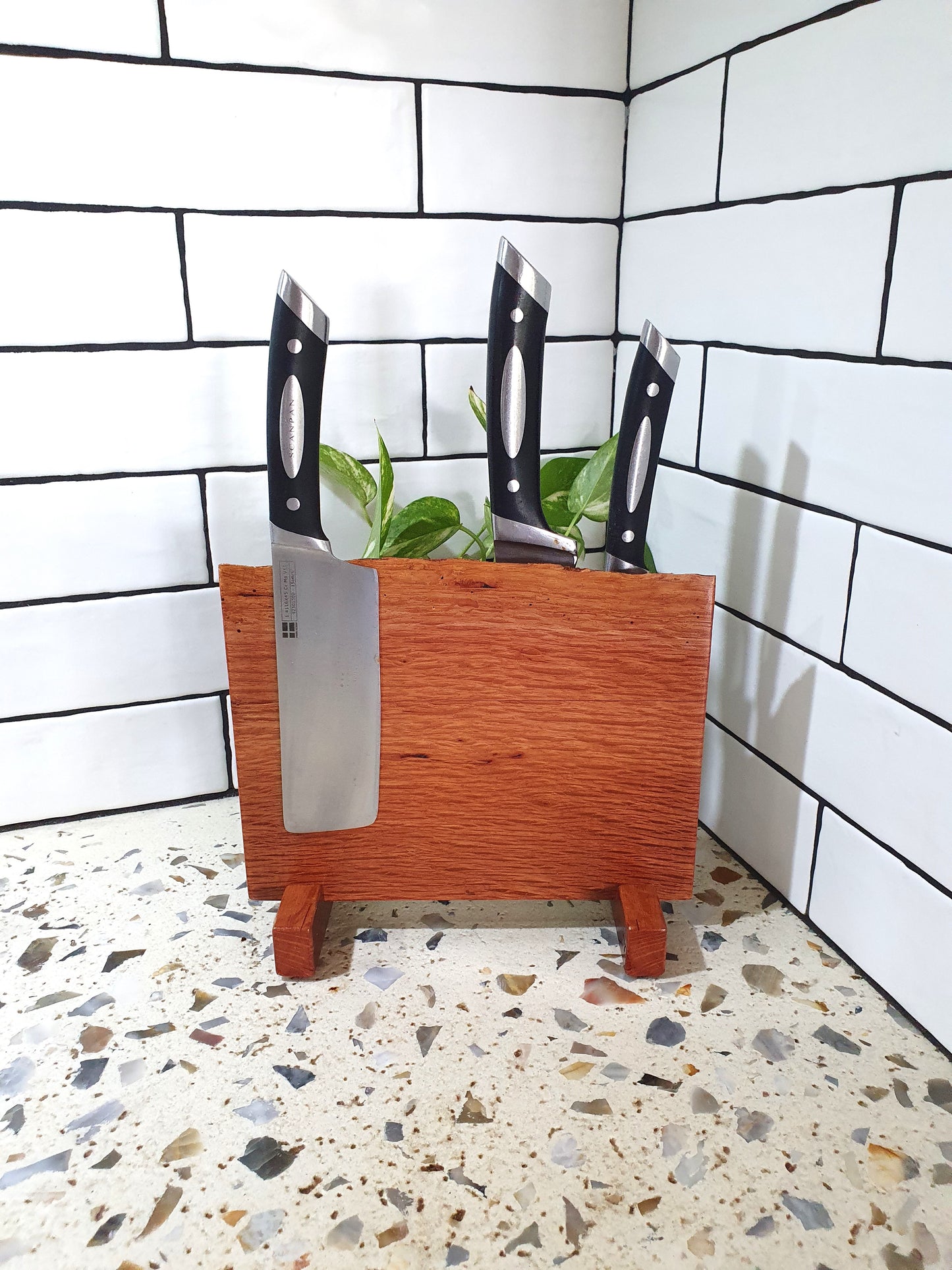 Handmade  Magnetic Knife Block: Australian Kitchen Organizer