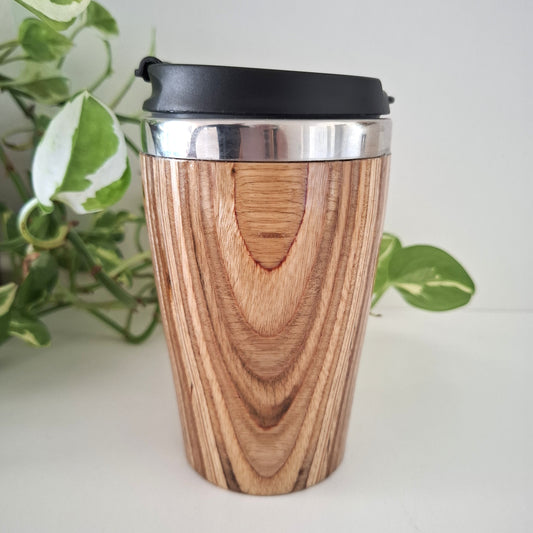 Handmade Wooden Travel Mug: Insulated Eco-Friendly Coffee Tumbler