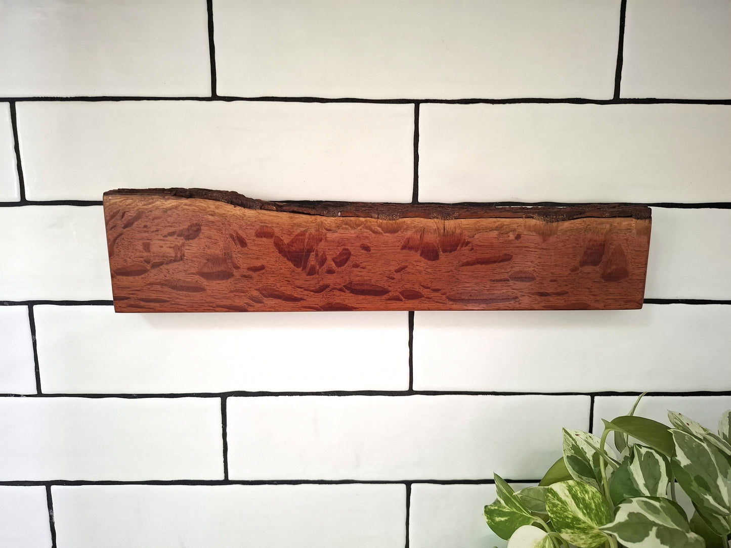 Magnetic Wooden Knife Holder - Handmade Knife Rack with Strong Magnets, Wall-Mounted Knife Strip