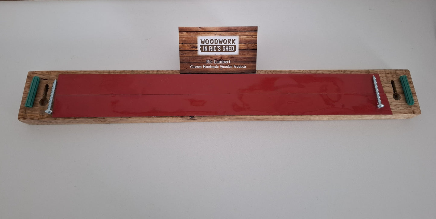 Magnetic Wooden Knife Holder, Handmade Knife Rack with Strong Magnets, Wall-Mounted Knife Strip