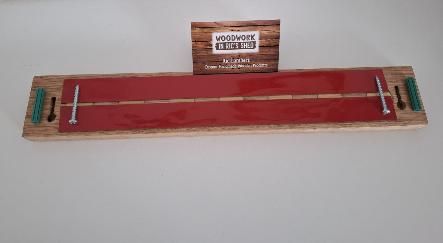 Magnetic Wooden Knife Holder - Handmade Knife Rack with Strong Magnets, Wall-Mounted Knife Strip