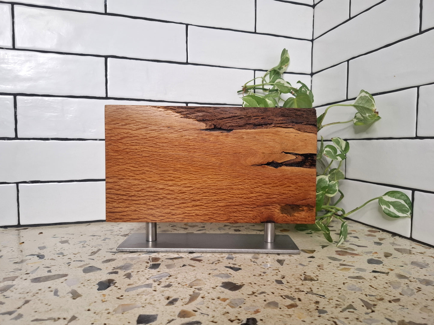 Handmade Magnetic Knife Block: Australian Wooden Kitchen Organizer