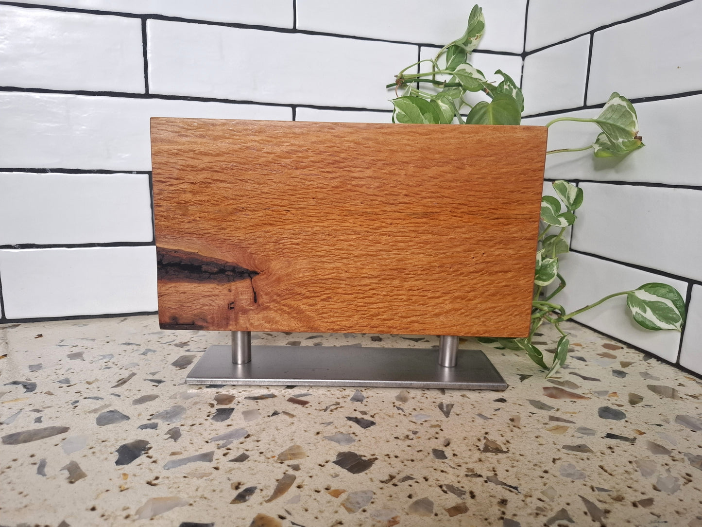 Handmade Magnetic Knife Block: Australian Wooden Kitchen Organizer