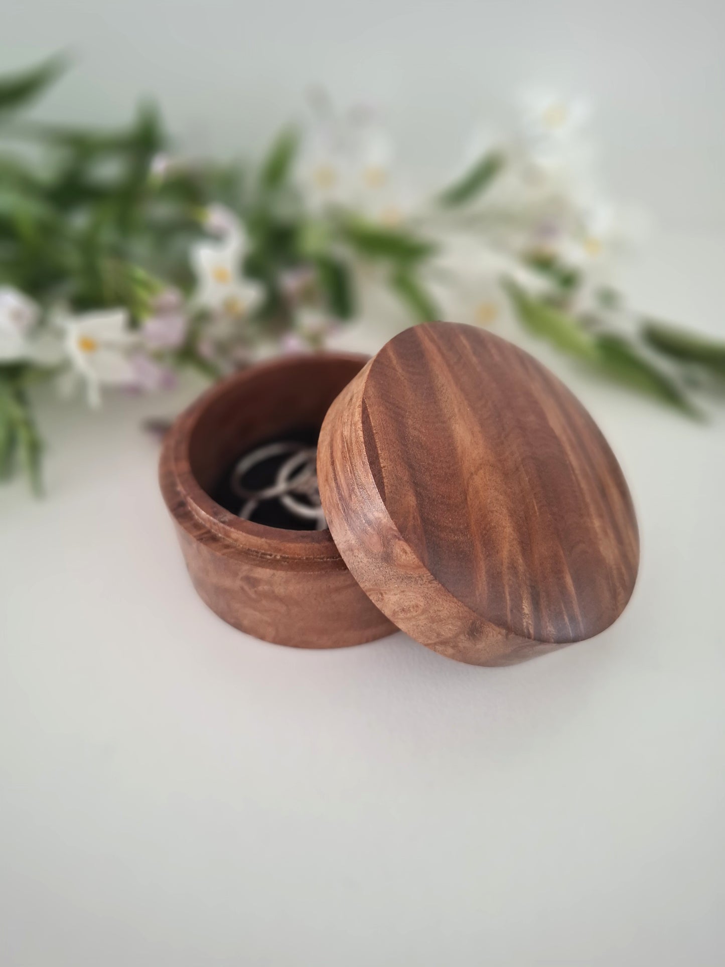 Handmade Wooden Ring Box: Engagement Proposal Keepsake