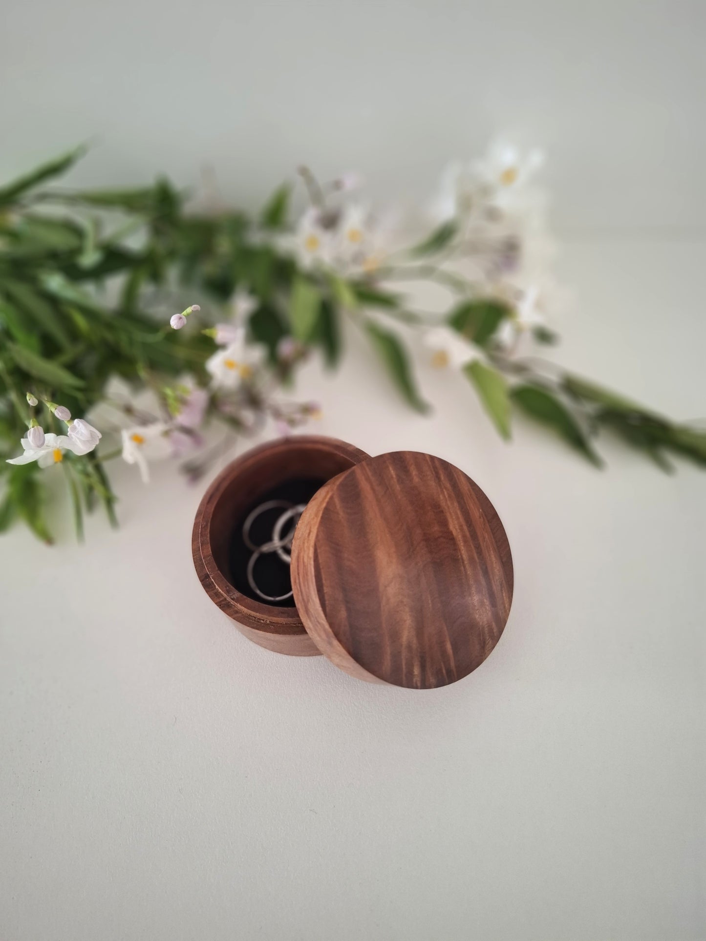 Handmade Wooden Ring Box: Engagement Proposal Keepsake